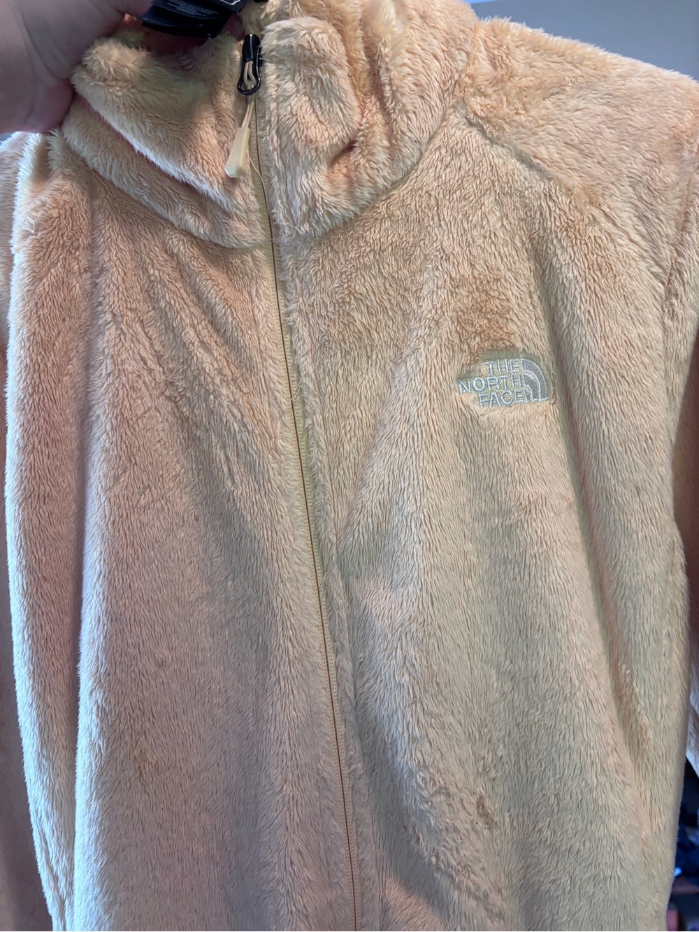 The North Face Plush Fleece Jacket in yellow